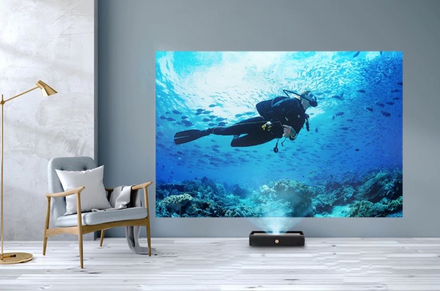 El proyector láser Xiaomi: 4K y 150 pulgadas