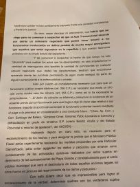 Extienden la denuncia penal contra Arroyo por la instalación de un boliche en el Estacionamiento de Playa Grande