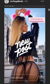 Virginia Gallardo revolucionó las redes con fotos eróticas