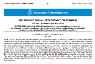 Pese al anuncio de Provincia, Nación habilitó cuatro nuevas actividades en General Pueyrredon