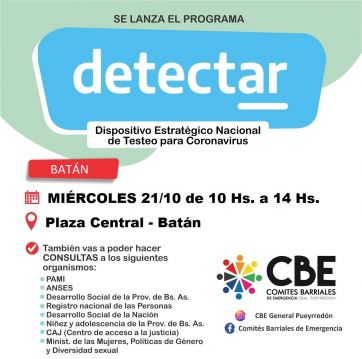 El oficialismo busca que Provincia garantice el Detectar para la Temporada 2020-21