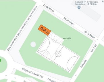 Plaza San Martin: tras anuncio de Montenegro, primer aval del HCD para construir un playón polideportivo
