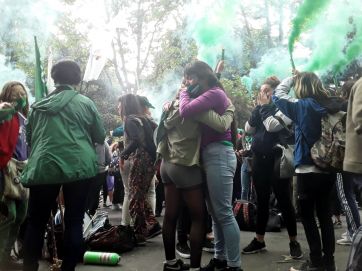 Los festejos en Mar del Plata por la media sanción en Diputados
