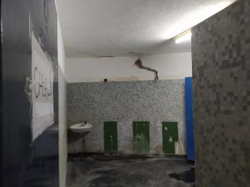 Lamentable estado edilicio del Cementerio Parque