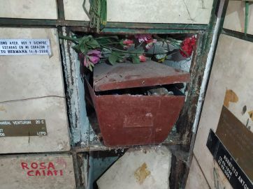 Lamentable estado edilicio del Cementerio Parque