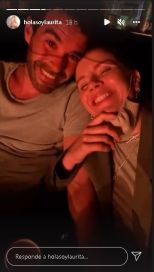 Laurita Fernandez se mostró a puro beso con Nicolás Cabré