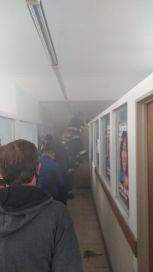 Principio de incendio en el tercer piso de la municipalidad