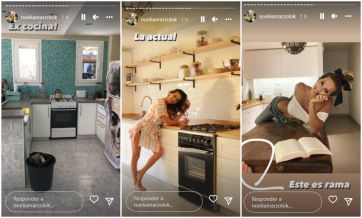 Noelia Marzol mostró el impresionante antes y después de su casa