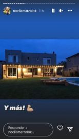 Noelia Marzol mostró el impresionante antes y después de su casa