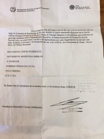 Organizaciones sociales increparon a Sáenz Saralegui por faltazo de Leniz y Loria