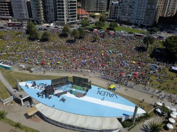 Una multitud copó el Fan Fest en el triunfo de Argentina