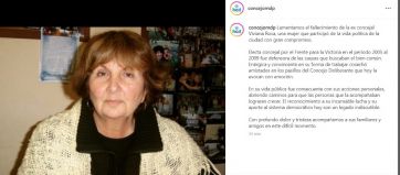 Falleció la ex-concejal Viviana Roca