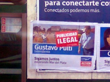 Las empresas de publicidad, contra la cartelería política ilegal