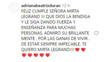 Mirtha cumple años y sus fanáticos le expresaron su cariño en las redes