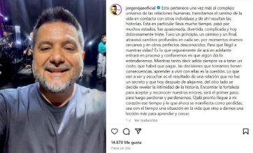Salió a la luz el culebrón de Jorge Rojas con una amante: estuvieron juntos 20 años y perdieron un bebé