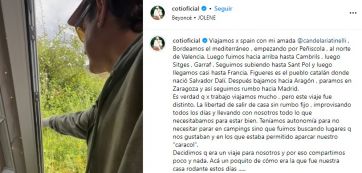 Cande Tinelli y Coti Sorokin se suman a la moda de viajar en motorhome