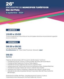 Scioli y Montenegro formarán parte del 26º Encuentro de Municipios Turísticos
