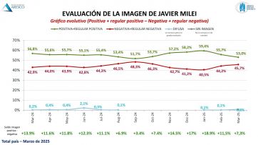Caen la imagen de Milei y la confianza en el gobierno