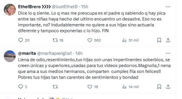 Francesca Icardi dijo que se lleva “muy mal” con la hija de La China Suárez y estalló la polémica