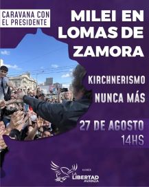 Caravana de Lomas: incidentes con Milei, recorrido corto y Spagnuolo a la justicia