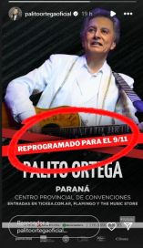 Cómo sigue el estado de salud de Palito Ortega tras suspender su show en Panamá