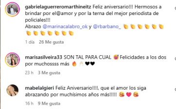 Marina Calabró y Rolando Barbano celebraron su primer aniversario juntos