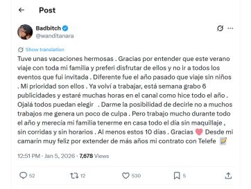 Wanda Nara volvió al país y dio para hablar sobre su situación mediática