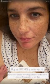 Juana Repetto dio a luz a su tercer hijo Timoteo y compartió una tierna imagen en redes sociales