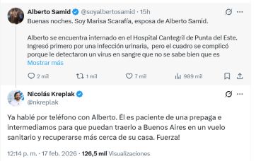 La Provincia puso un avión sanitario para trasladar a Alberto Samid