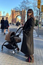 Úrsula Corberó mostró su primera salida con su hijo Dante