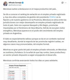 Insólito: un gobernador celebró que en su provincia cayó el empleo