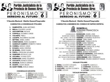 Este domingo, el PJ local define su conducción en una interna voto a voto