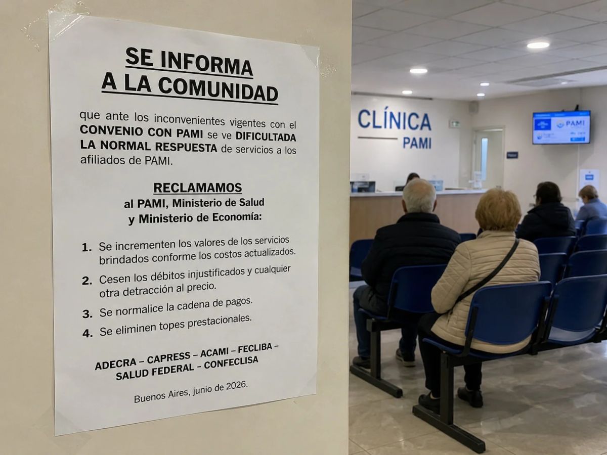 El conflicto entre el PAMI y las clínicas escala: suspenden turnos y amenazan con más medidas