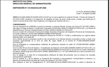 Un único oferente para una oferta exacta despiertan dudas en el Instituto Cultural