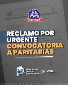 Paritarias ¡YA!: la AJB se suma al reclamo de los estatales bonaerenses