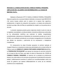 Judicializan una resolución pesquera y denuncian trato desigual hacia Mar del Plata