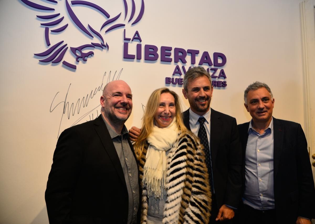 Carrancio encabezó la delegación marplatense en la apertura de la sede provincial de La Libertad Avanza