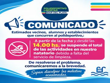 Sin limpieza y con la licitación enredada, el EMDER cerró el natatorio de Libertad