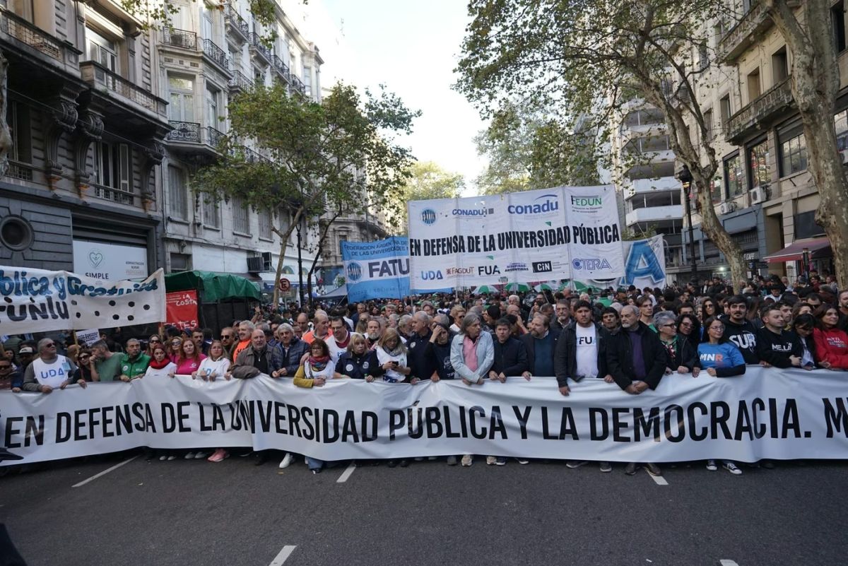 Las universidades nacionales volvieron a salir a las calles por la Ley de Financiamiento